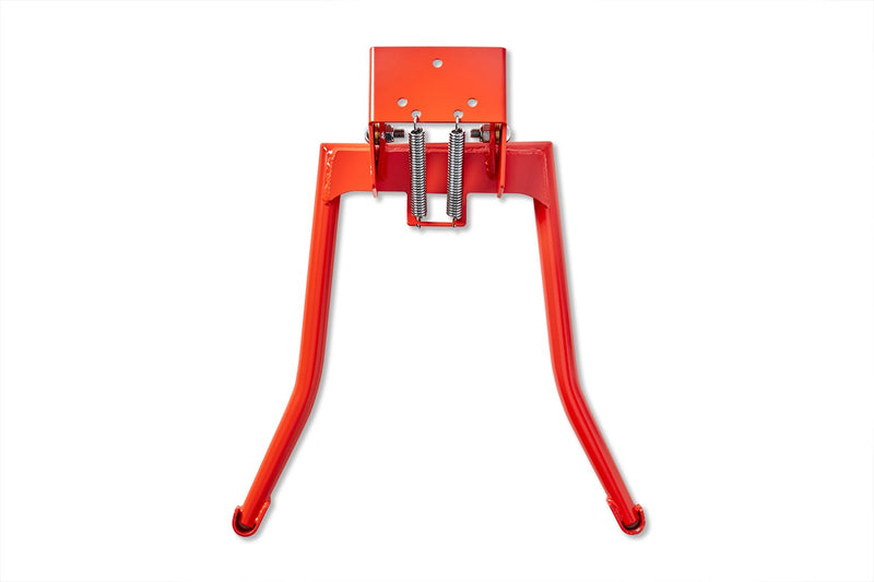 Orange center-mounted kickstand for Rad Wagon