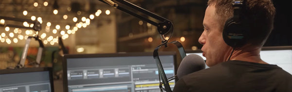 KEXP DJ John Richards on-air. 