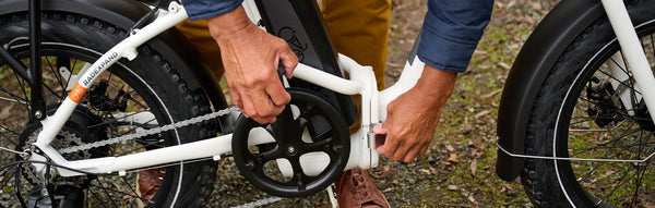 Folding mechanism on Rad Power Bikes folding bikes.