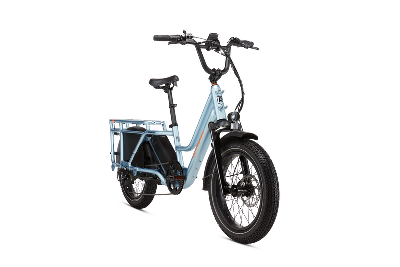 The RadWagon 5 on an angle showing the right-hand side of the bike.